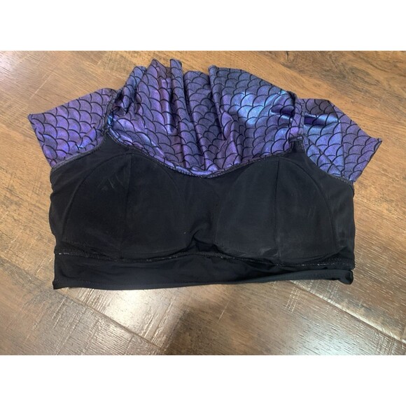 Torrid Plus Size Iridescent Purple Mermaid Pattern 2 Piece Bikini Size 1 - Picture 4 of 5